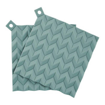 RIGTIG - HOLD-ON pot holders, 2 pcs. - dusty green