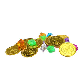Toi-Toys piraten munten 3,5 cm goud en diamanten