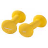 Tunturi dumbbells neopreen 2 x 1,5 kg geel