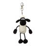 Aurora sleutelhanger Shaun het schaap 14 cm wit/zwart