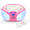 Draagbare FM Radio CD/MP3/USB microfoon en licht effecten Lenco Roze