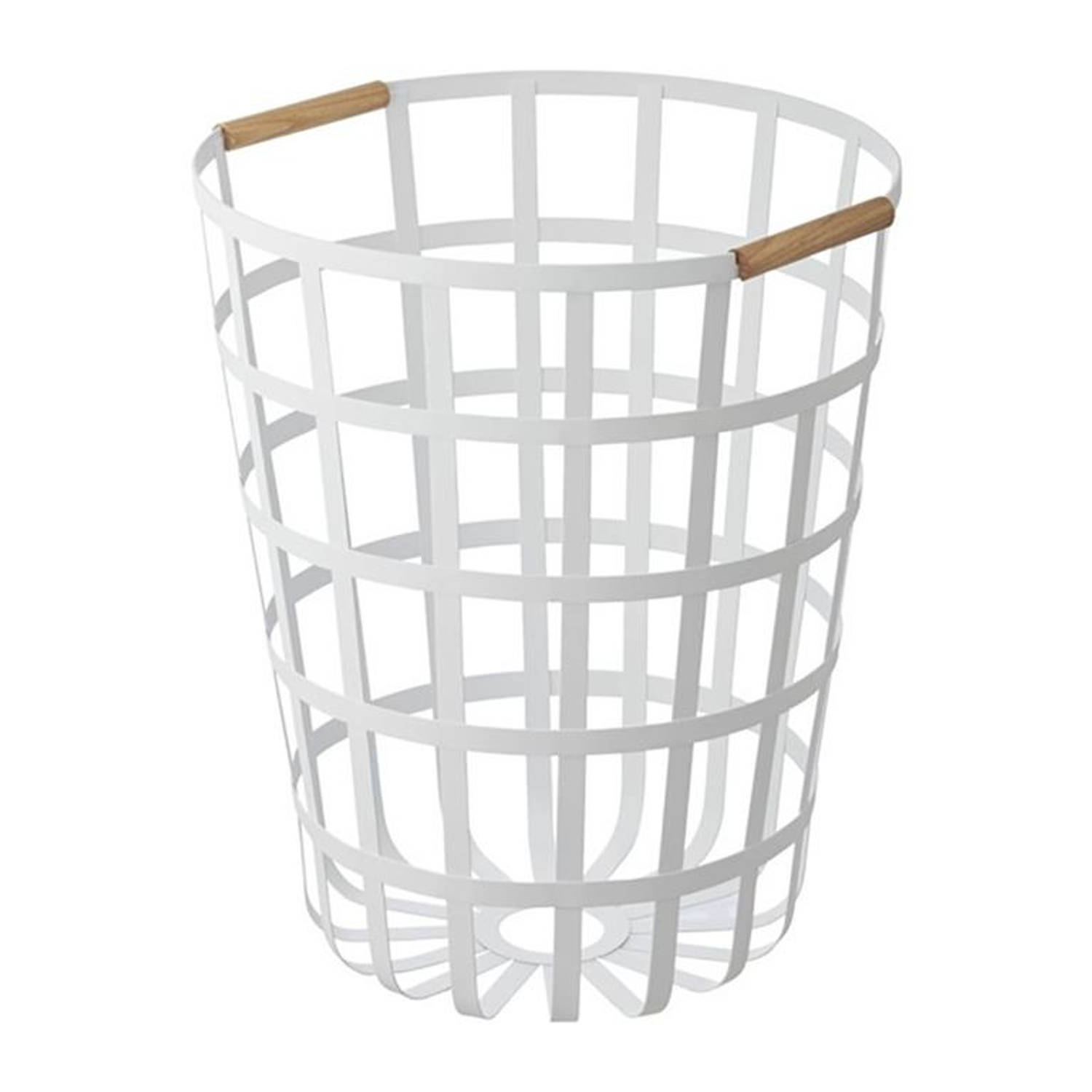Yamazaki Tosca Laundry Basket Round Wit