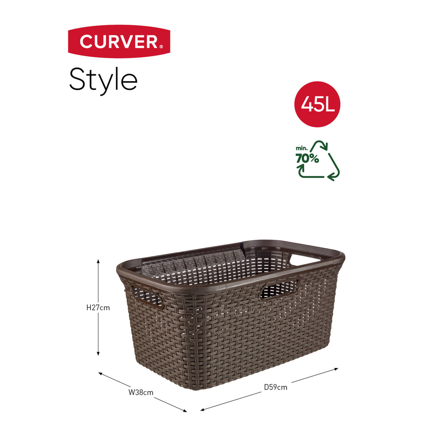 Curver Style Wasmand 45L | Blokker