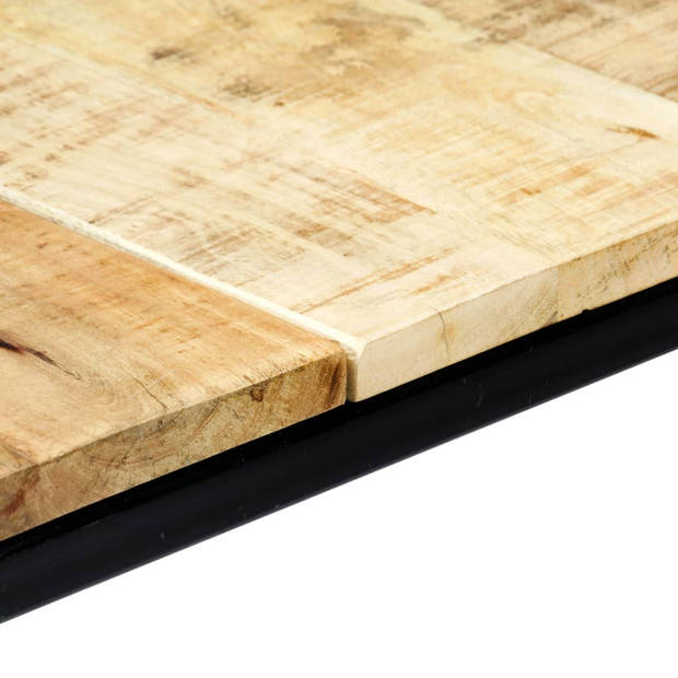 vidaXL Eettafel 180x90x75 cm massief ruw mangohout