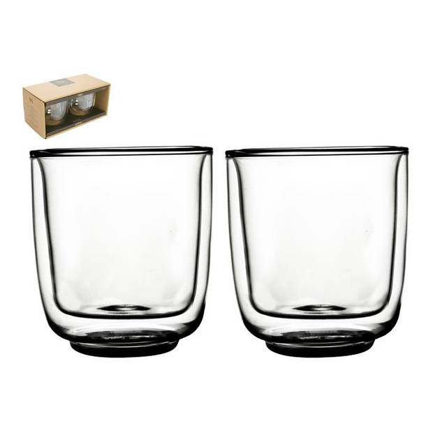 Gusta - Dubbelwandig glas FIKA 250ml 2 stuks