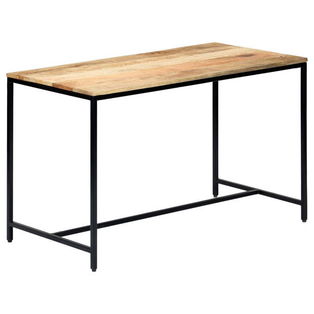 The Living Store Eettafel Rough Mango Wood - 120 x 60 x 75 cm - Industriële stijl