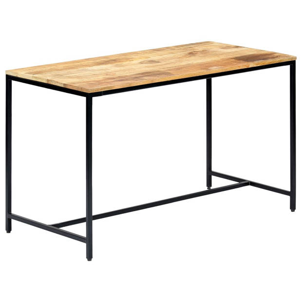 The Living Store Eettafel Rough Mango Wood - 120 x 60 x 75 cm - Industriële stijl