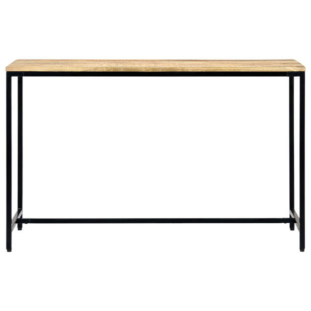 The Living Store Eettafel Rough Mango Wood - 120 x 60 x 75 cm - Industriële stijl