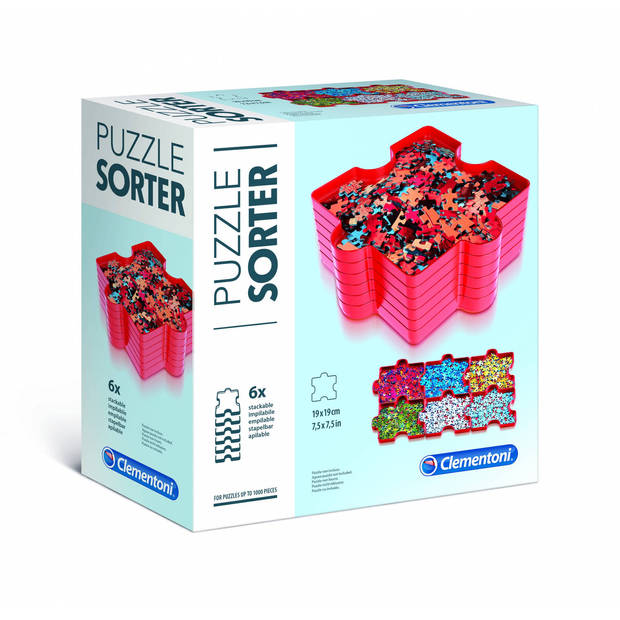 Clementoni puzzelsorteerder rood 6 stuks