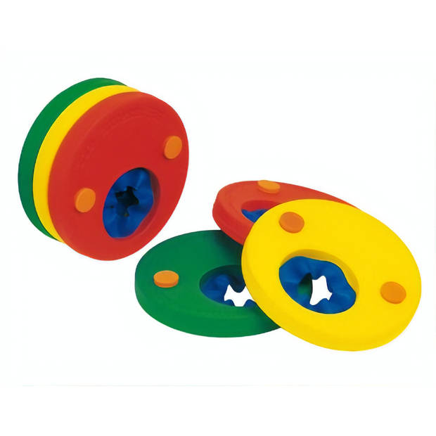 Beco zwemschijven 15-60 kg 1-12 jaar 6 stuks rood/geel/groen