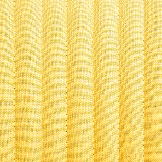The Living Store Eetstoelen - Set van 6 - Hoogwaardige stof - Ergonomisch - Gele kleur - 61 x 61 x 84 cm - Gepoedercoat