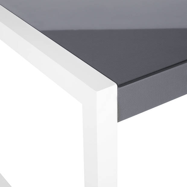 Beliani BACOLI - Tuintafel-Grijs-Aluminium