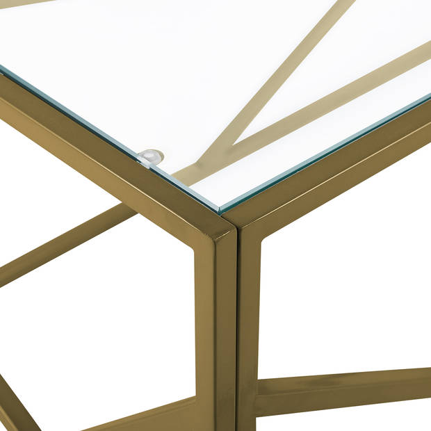 Beliani ORLAND - Salontafel-Goud-Glas