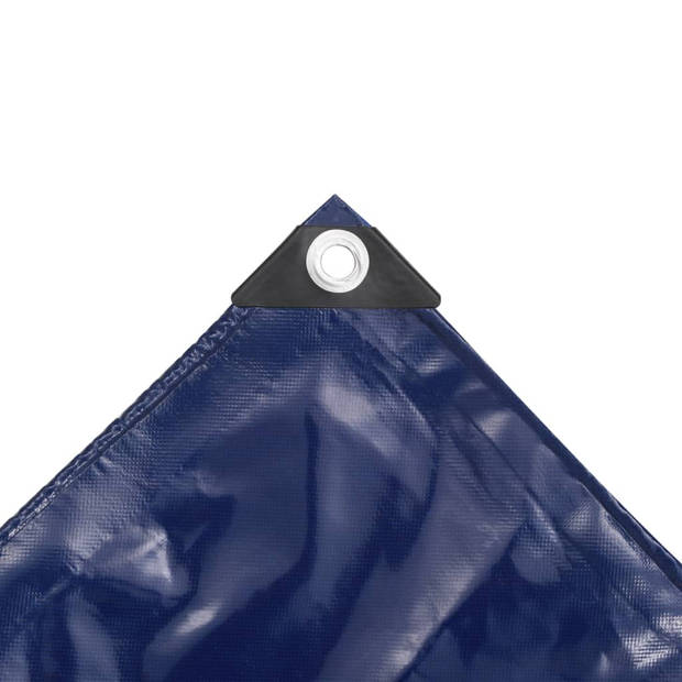 vidaXL Dekzeil 650 g/m² 5x6 m blauw