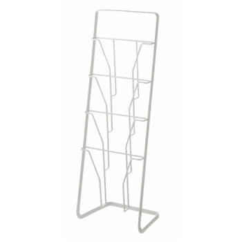 Yamazaki - Magazine stand 4 folders - Tower - white