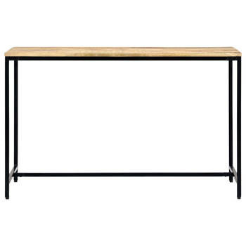 The Living Store Eettafel Rough Mango Wood - 120 x 60 x 75 cm - Industriële stijl