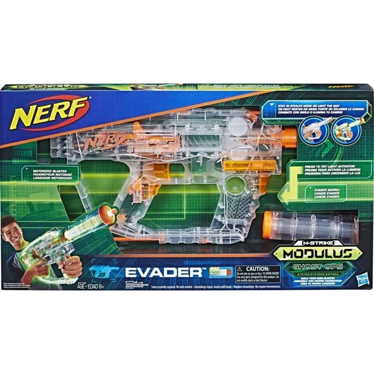 NERF N-Strike Modulus Ghost Ops Evader – Blaster