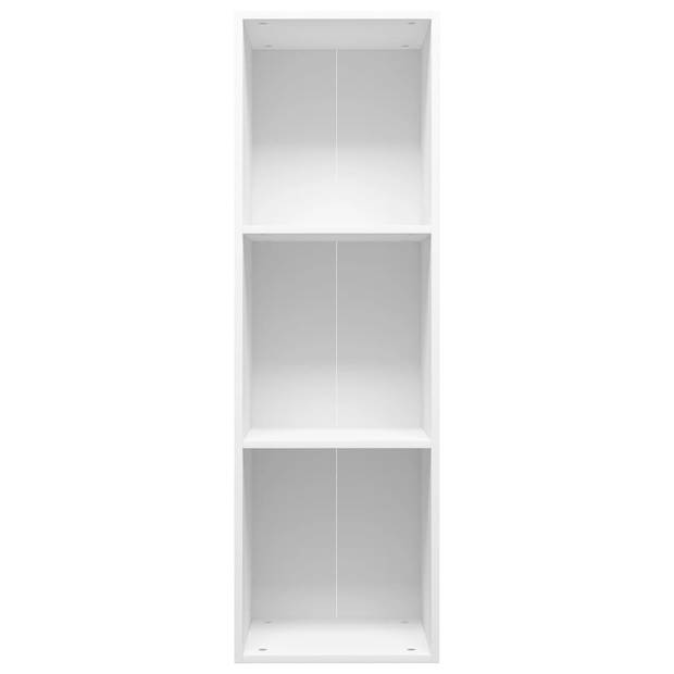 vidaXL Boekenkast/tv-meubel 36x30x114 cm bewerkt hout wit