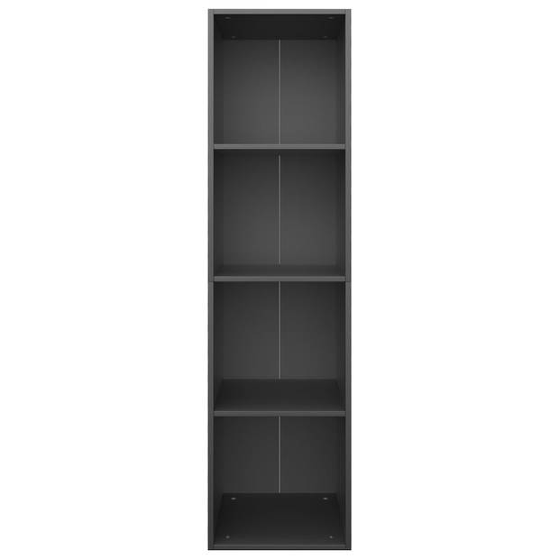 vidaXL Boekenkast/tv-meubel 36x30x143 cm bewerkt hout zwart