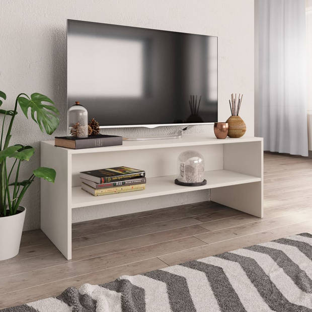 vidaXL Tv-meubel 100x40x40 cm bewerkt hout wit