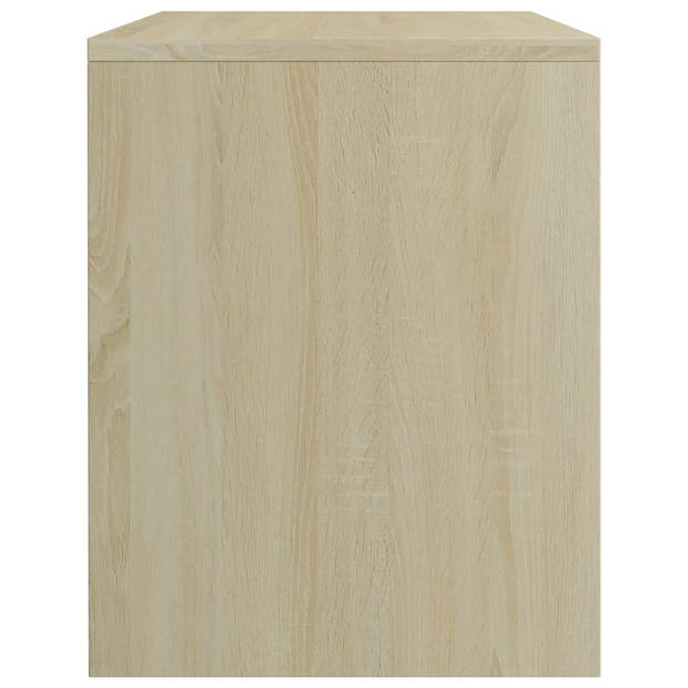 vidaXL Nachtkastjes 2 st 40x30x40 cm bewerkt hout sonoma eikenkleurig