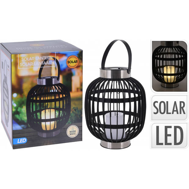 Home & Styling - Solar buitenlamp lantaarn - LED windlicht kaars