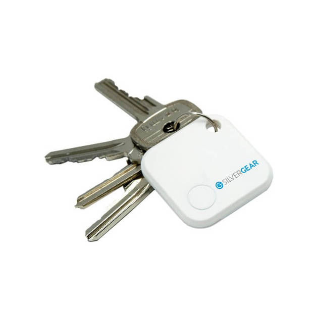 Silvergear Smart Safety Bluetooth Key Tag - Wit - Bereik ca. 50 meter
