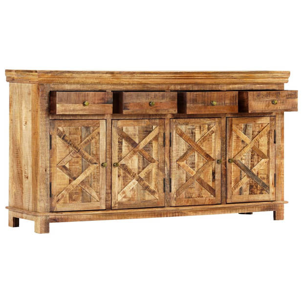 The Living Store Rustiek Mangohout Dressoir 160x40x85 cm - Indiase stijl