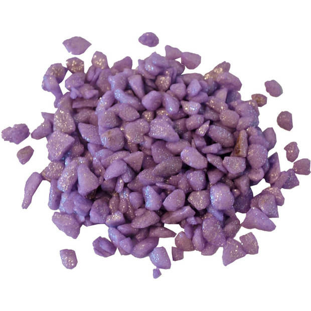 Zak a 1 kg glitter gravel lila
