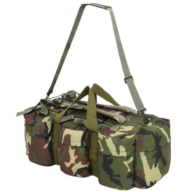 vidaXL Plunjezak 3-in-1 legerstijl 90 L camouflage