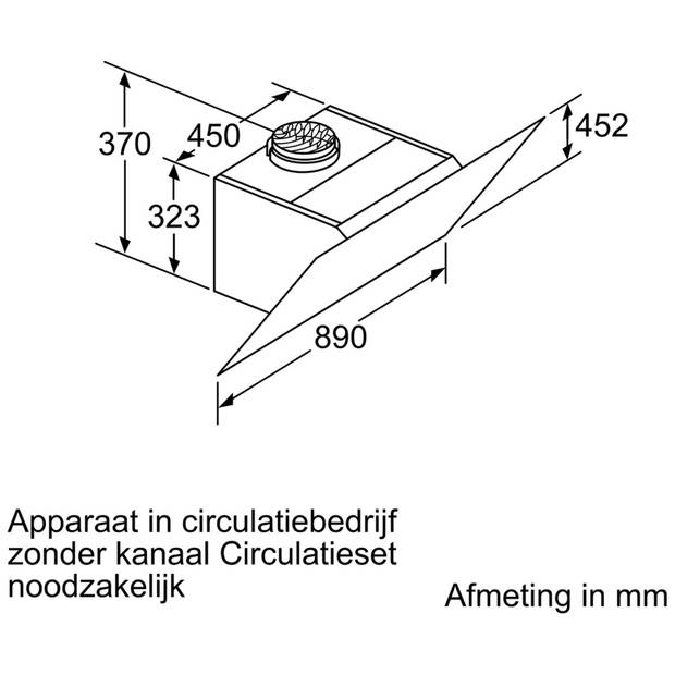 Bosch Serie 6 DWK97JM60 afzuigkappen - Zwart