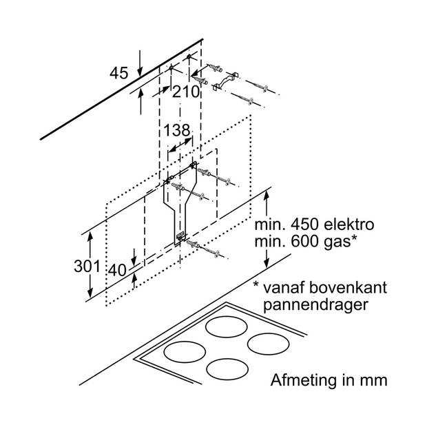 Bosch Serie 6 DWK97JM60 afzuigkappen - Zwart