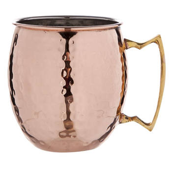 Cosy & Trendy Cocktailbeker Moscow Mule - Gehamerd Koper - 450 ml