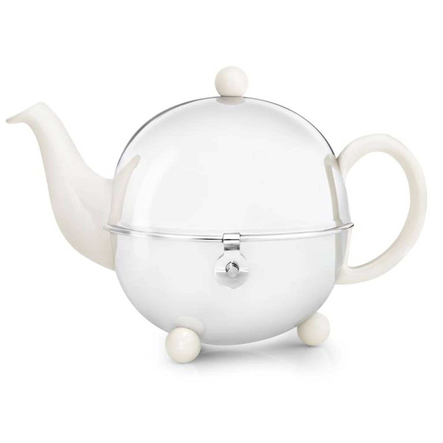Bredemeijer - Cosy theepot crème-wit, 0.9 l