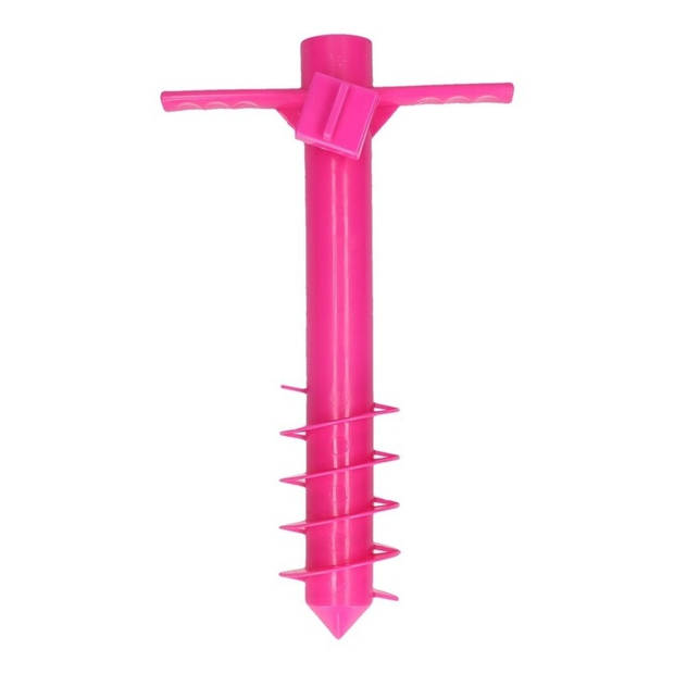 Roze parasolstandaard voor in de grond 40 cm - Parasolvoeten