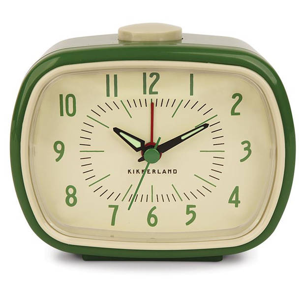Kikkerland - Retro alarm clock green
