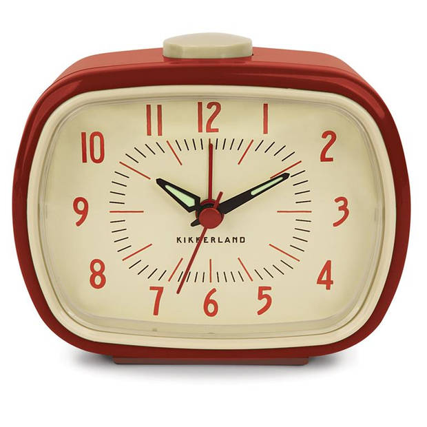 Kikkerland - Retro alarm clock red