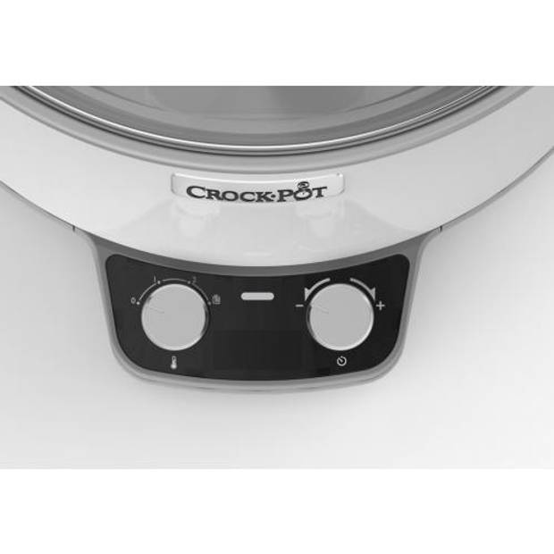 Crock Pot Slow cooker Sauté DuraCeramic 6L wit CR027X - Crockpot