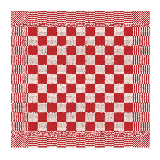 DDDDD Keukendoek Barbeque 50x55cm - red - set van 6