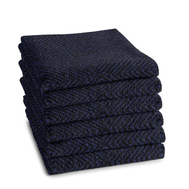 DDDDD Keukendoek Cisis 50x55cm - navy - set van 6