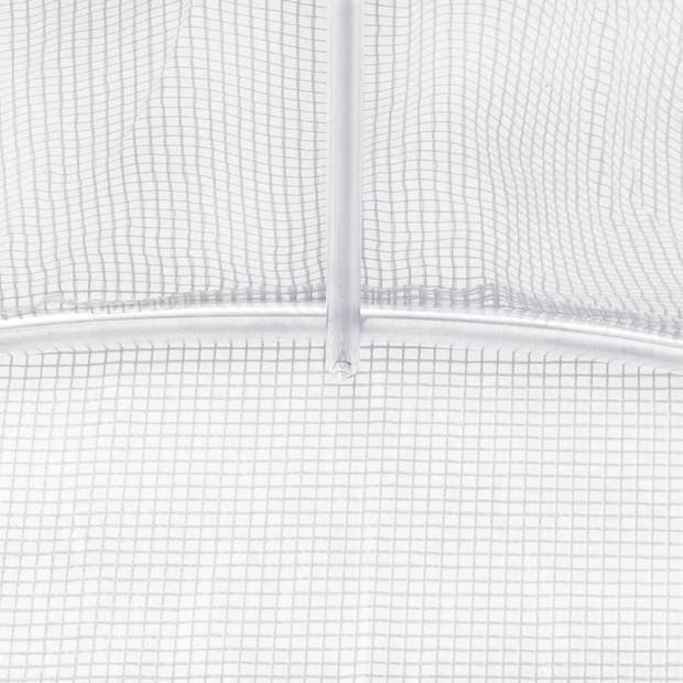 The Living Store Broeikas - Tuinkas - 900x300x200 cm - PE mesh stof - Gegalvaniseerd staal