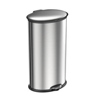 EKO - Ellipse pedaalemmer 30 liter, EKO - Stainless steel Plastic - mat RVS