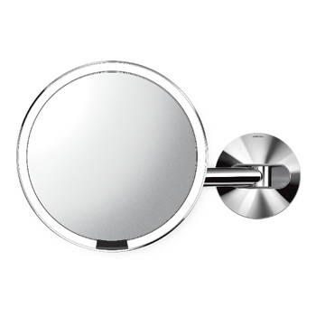 Simplehuman - Sensor Spiegel, met Wandbevestiging, 20 cm, Zilver - Simplehuman
