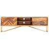 The Living Store Sheeshamhouten TV-kast - 140 x 30 x 45 cm - bruin