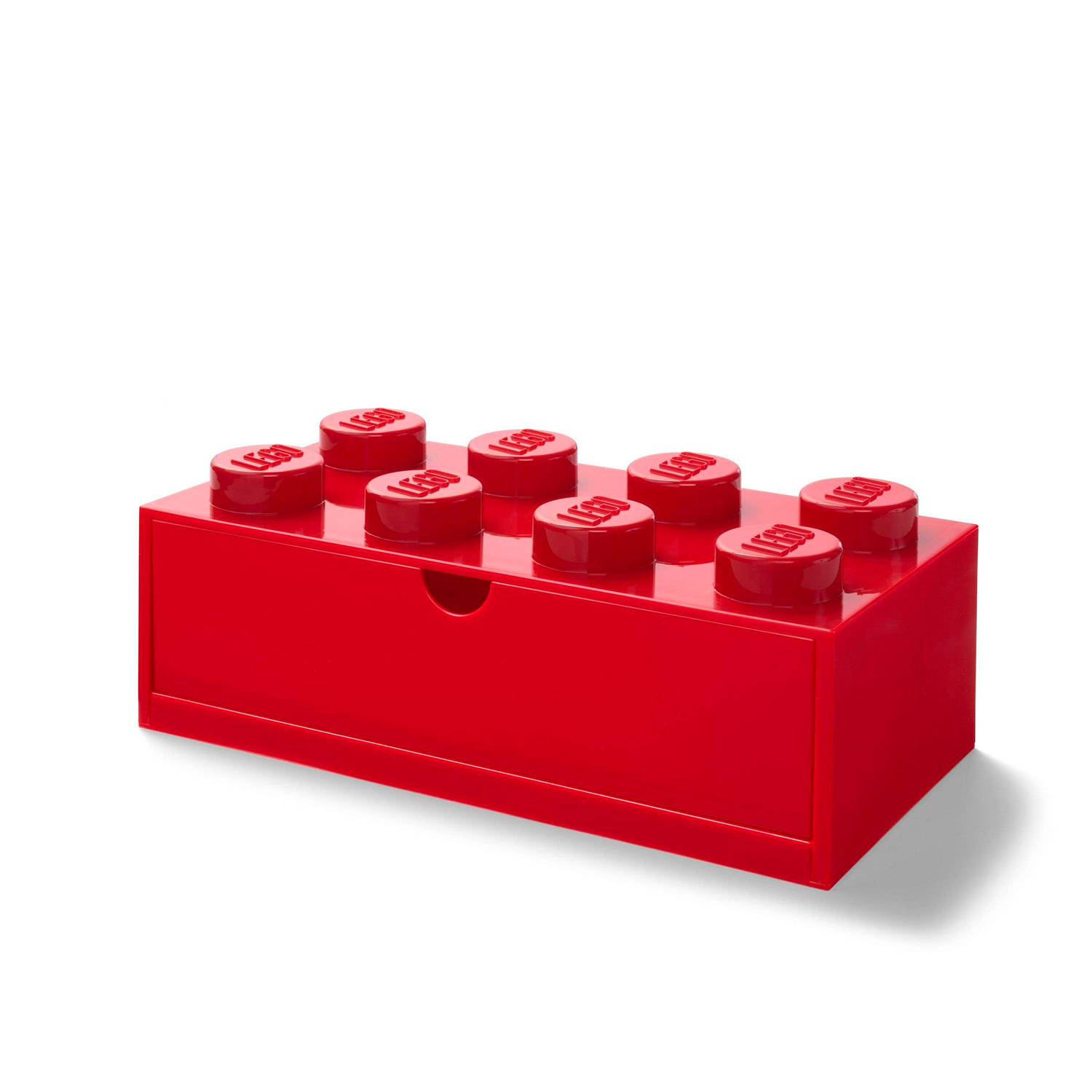 Lego opberglade brick 8 rood