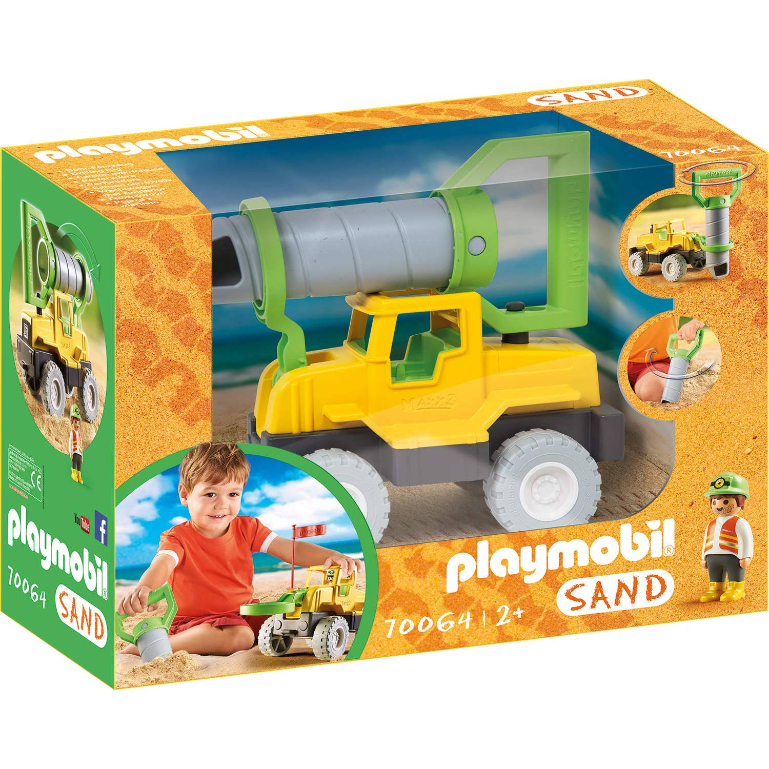 PLAYMOBIL Vrachtwagen met zandboor - 70064
