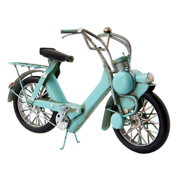 Clayre & Eef Blauwe Model solex 27*9*17 cm 6Y2455