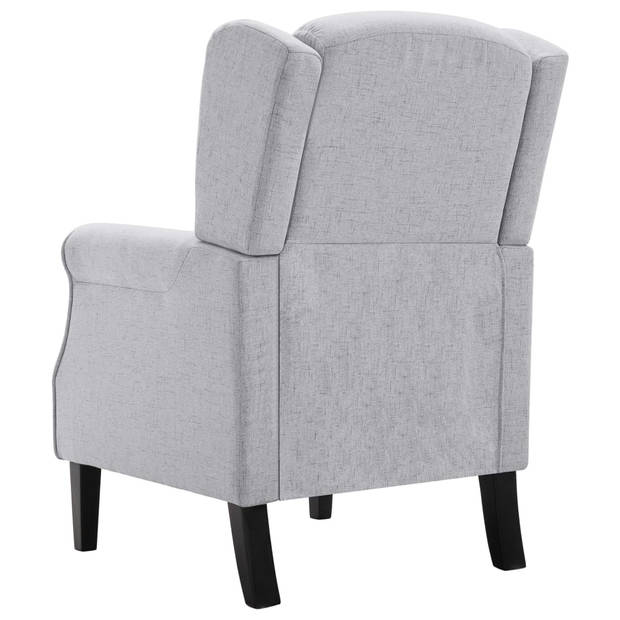 vidaXL Fauteuil stof lichtgrijs