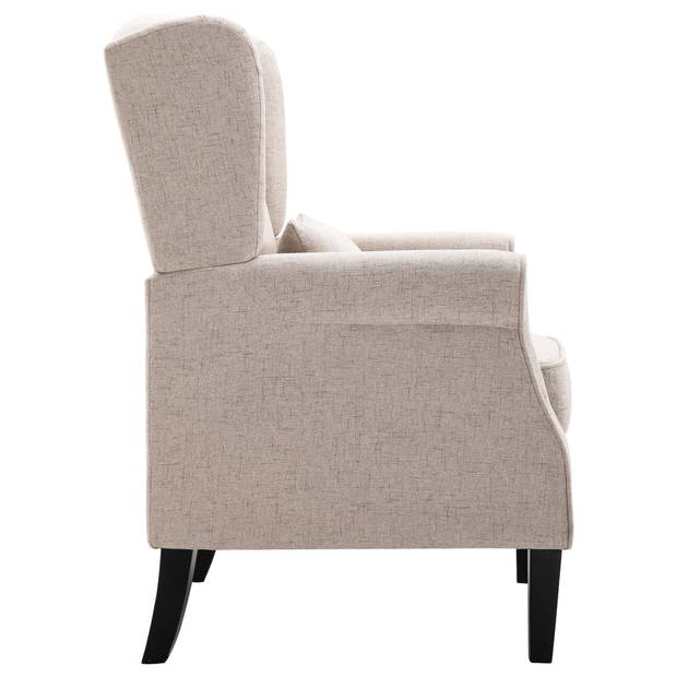 The Living Store Armstoel X - Fauteuil - 68x73x101 cm - Beige