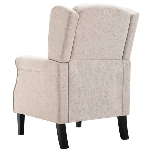 vidaXL Fauteuil stof beige